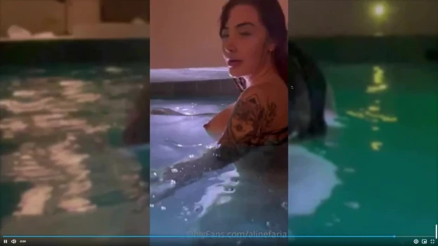 Aline-Faria-Nude-in-Pool-Video-Leaked-1