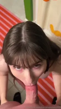 Poster: Nanner @bananapotato333 - My throat sensual, perfectly sloppy with a large cum load in my mouth