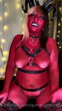 Poster: Gummyghostgirl - Devilish JOI Cum For Me Or I'll Drag You To Hell - OnlyFans